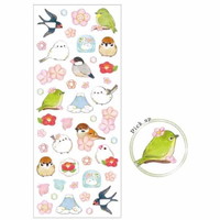 #版権(国内販売のみ） シール たけいみきなごみシール  鳥と花 US15853