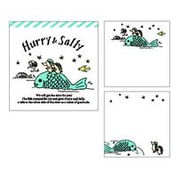 #クローズピン メモパッド Ｈｕｒｒｙ＆Ｓａｌｌｙメモパッド  魚に乗って MM16091