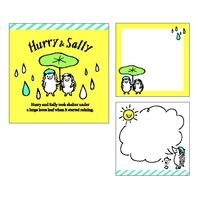 #クローズピン メモパッド Ｈｕｒｒｙ＆Ｓａｌｌｙメモパッド  雨宿り MM16092