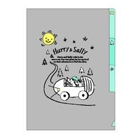#クローズピン クリアファイル Ｈｕｒｒｙ＆Ｓａｌｌｙ３ポケットクリアファイル  どんぐりの車 CF16097