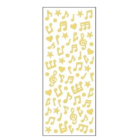 #クローズピン シール グリッターシール  音符 US16506