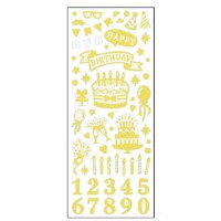 #クローズピン シール グリッターシール  バースデー US16507