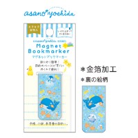 #クローズピン 読書関連小物 吉田麻乃マグネットブックマーカー  クジラとペンギン BM16634