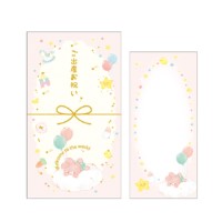#クローズピン 祝儀用品 メロディ金封・出産祝  ピンク･うさぎ KP16648