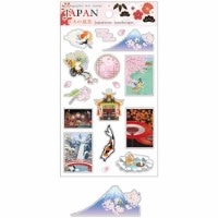 #クローズピン シール 日本の伝統シリーズホログラムシール  日本の風景 US16665