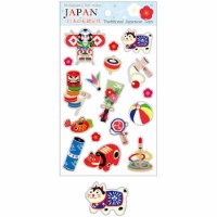#クローズピン シール 日本の伝統シリーズホログラムシール  日本の伝統玩具 US16666
