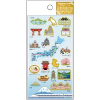 #クローズピン シール 日本の伝統シリーズ和柄シール  日本列車の旅 US16692