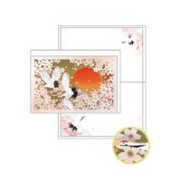 #クローズピン カード 和風カード･横型 多目的 鶴 GC16714