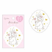 #クローズピン(国内販売のみ） シール Cahoシリーズステッカー  うさぎ US16747