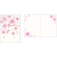 #クローズピン グリーティングカード ｔｏｍｏｋｏ桜グリーティングカード　桜舞う  桜舞う GC97012