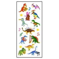 #奥山商会 シール ラメ入りシール  恐竜･ミュージシャン ZQ382