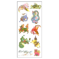 #奥山商会 シール 和風シール  神獣 JP564