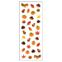 #奥山商会 シール ラメ入りシール  柿・栗 CR192