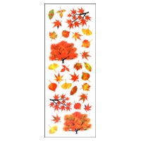 #奥山商会 シール ラメ入りシール  紅葉の木 CR244