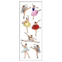 #奥山商会 シール ラメ入りシール  バレリーナ CR297