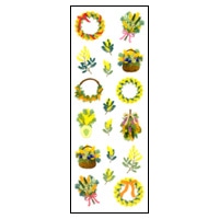 #奥山商会 シール ラメ入りシール  ミモザ HR399