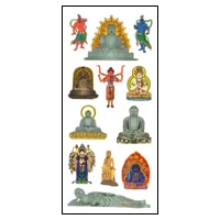 #奥山商会 シール 和風シール  大仏･仏像 JQ370