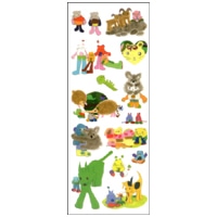 #奥山商会 シール uoucute･ラメ入  可愛い動物3 99-006