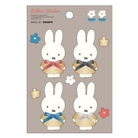 #スクエア(国内販売のみ）  ミッフィー リボンシール  グレー BW25-22