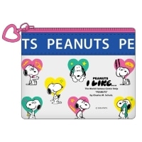 #スクエア(国内販売のみ） PEANUTS･クリアミニフラットポーチ  クリア PA26-27