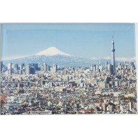 #フロンティア 身辺雑貨 マグネット  富士山と東京スカイライン IM-014