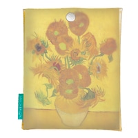 #スピーチバルーン ポーチ Hフラットポーチｖ  Gogh-Sunflower BE F-255-08