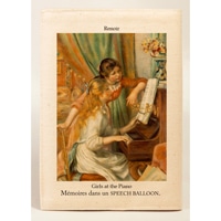 #スピーチバルーン ブックカバー 文庫版カバーｖ A6 Renoir-at the Piano B-510-72