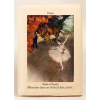 #スピーチバルーン ブックカバー 文庫版カバーｖ A6 Degas-Ballet B-510-76