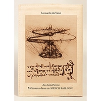 #スピーチバルーン 読書関連小物 ブックカバー 文庫サイズ Da･Vinci-Aerial･Screw･BE B-510-85
