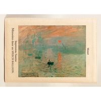 #スピーチバルーン ブックカバー 文庫版カバーｖ A6 Monet-Impression, Sunrise B-512-23
