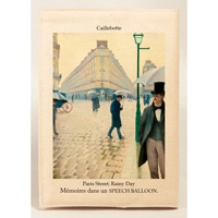 #スピーチバルーン 読書関連小物 ブックカバー 文庫サイズ Caillebotte-Paris･Street･BE B-512-90