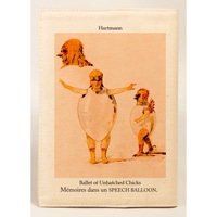 #スピーチバルーン 読書関連小物 ブックカバー 文庫サイズ Hartmann-Chicks･Sketch B-514-84