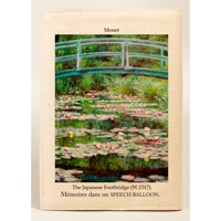 #スピーチバルーン ブックカバー 文庫版カバーｖ A6 Monet-Footbridge (W.1517) B-516-29