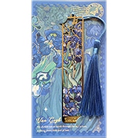 #スピーチバルーン 読書関連小物 Story･Markers 金属製 Gogh-Iris･Flower･BL B-626-06