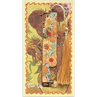 #スピーチバルーン 読書関連小物 Story･Markers 金属製 Gogh-Sunflowers･OR B-626-09