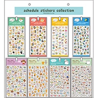 #パインブック シール スケジュールシール 什器セット　  z633011