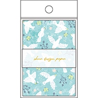 #パインブック メモ帳 シアーデザインペーパーメモ  イラスト･ブルー s606012