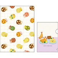 #パインブック(国内販売のみ） ファイリング用品 ミニファイルセット・ふうズー  洋食洋菓子 h605014
