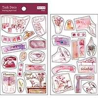 #パインブック シール トレペシール･タスクデコ  ピンク t515011