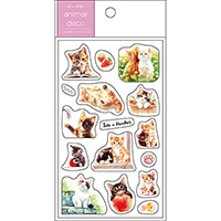 #パインブック シール トレペシール･アニマル  ねこ色々 t608011