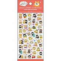 #パインブック シール ぷくキラスケジュールシール　  柴いぬ t630012