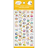 #パインブック シール ぷくキラスケジュールシール　  シマエナガ t630013