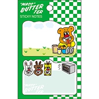 #パインブック(国内販売のみ） 付箋 バターマスター･ふせん　  食べる幸せ u601014