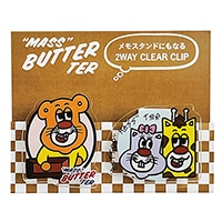 #パインブック(国内販売のみ） 事務小物 バターマスター･2WAYクリップ  フレンズ･ロゴ u602012