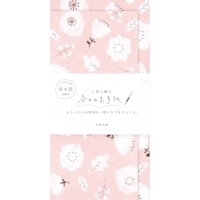 #古川紙工 レターセット 今日のお手紙 便箋4枚 縦封筒2枚入 スイートピンクフラワー LIK14