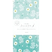 #古川紙工 レターセット 今日のお手紙 便箋4枚 縦封筒2枚入 シロのオハナ LIK22