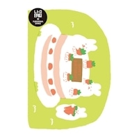#古川紙工 ポストカード レトロ印刷ポストカード 1枚入 にんじんケーキ HJ054