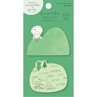 #古川紙工(国内販売のみ） 付箋 型抜き付箋kokoromoyou 2柄各20枚綴り そよそよ QF178