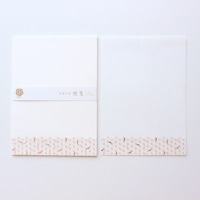 #古川紙工 レター 美濃和紙･便箋  麻の葉文様 fuku1-0015