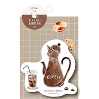 #在庫限り91_古川紙工(国内販売のみ） ステッカー ステッカー  cafe QZ38